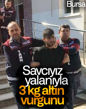 Savcıyız dediler 3 kilo altın vurgunu yaptılar