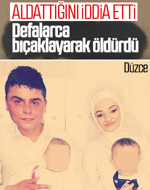 Tartıştığı eşini bıçaklayarak öldürdü