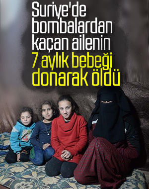 7 aylık bebek donarak öldü