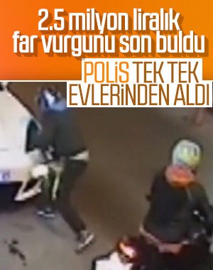 İstanbul'da araç farlarını 1 dakikada söktüler: 16 gözaltı
