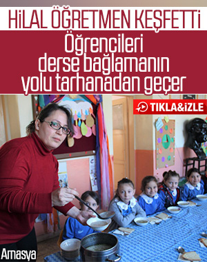 Öğrencilerine her sabah çorba pişiriyor