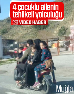 Elektrikli bisiklete 6 kişi bindi, görenler şaşkına döndü
