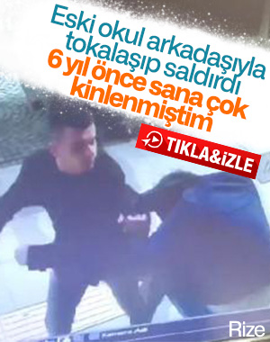 Eski okul arkadaşıyla tokalaşıp yumruklarla saldırdı