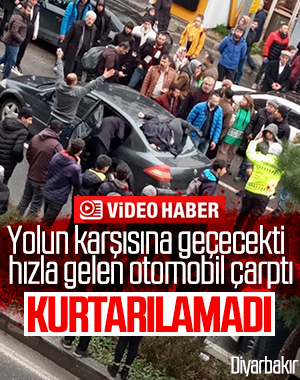 Diyarbakır'da yolun karşısına geçmeye çalışan kadın öldü