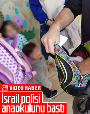 İsrail polisinden anaokuluna baskın