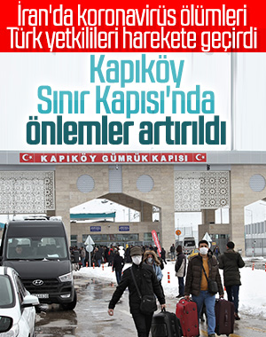 İran sınırında koronavirüs önlemleri