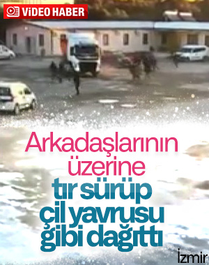 İzmir'de mesai arkadaşlarının üzerine tır sürdü
