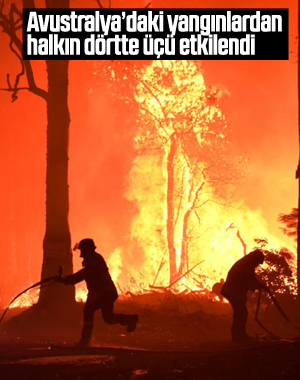 Avustralyalıların dörtte üçünden fazlasını yangın vurdu
