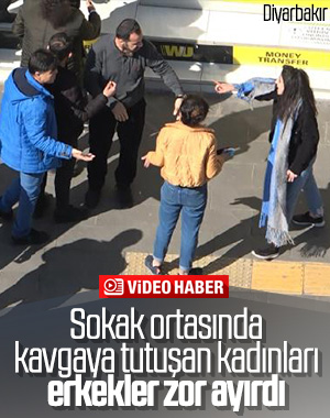 Diyarbakır'da iki kadın birbirini dövdü