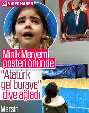 3 yaşındaki Meryem'in Atatürk sevgisi