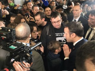 Macron'un katıldığı tarım fuarında sarı yelekli gerginliği