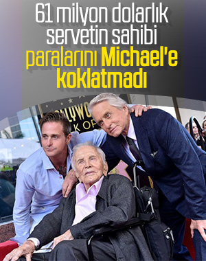 Kirk Douglas servetini oğluna bırakmadı