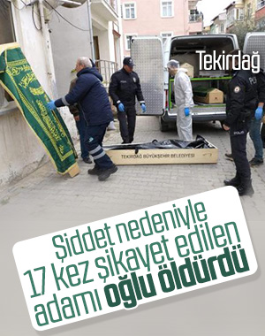 Annesine şiddet uygulayan babasını öldürdü