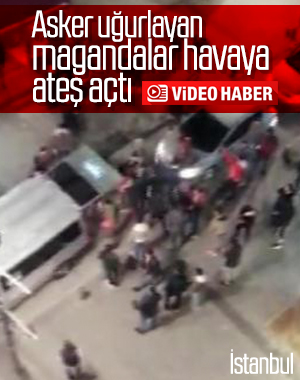 Pendik'te bir grup, yol kapatıp havaya ateş açtı