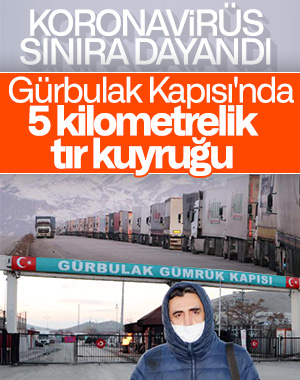 Sınır kapısında tır yoğunluğu