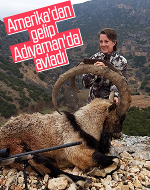 ABD'li kadın avcı Adıyaman'da avlandı