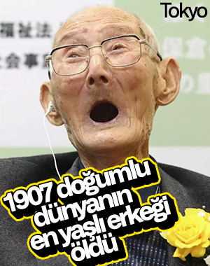 Dünyanın en yaşlı erkeği 112 yaşında öldü