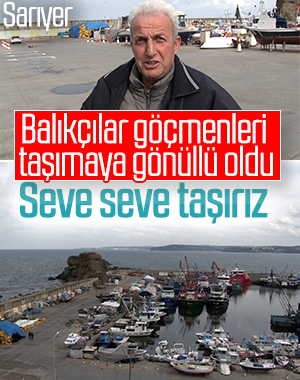 Türk balıkçılar göçmenleri ücretsiz taşımaya gönüllü