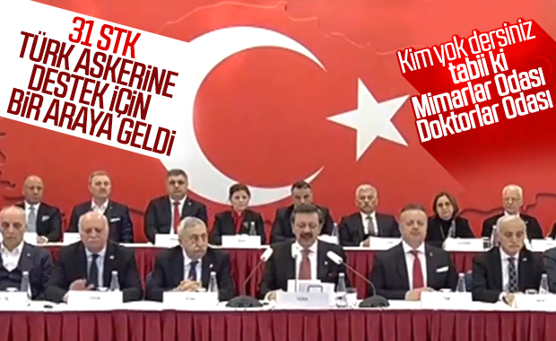 STK'lardan Bahar Kalkanı'na destek