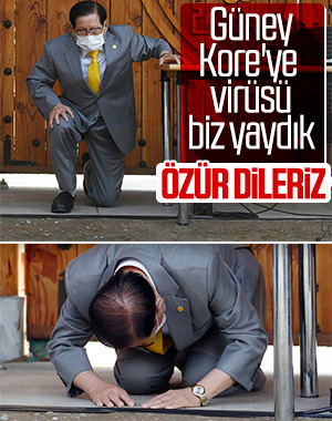 Güney Kore'de tarikat lideri koronavirüs için özür diledi
