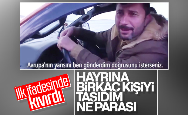 Tutuklanan insan kaçakçısının ifadesi