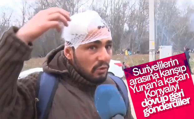 Yunan polisinden dayak yiyen Konyalı