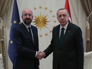 Cumhurbaşkanı Erdoğan, Michel'i kabul etti