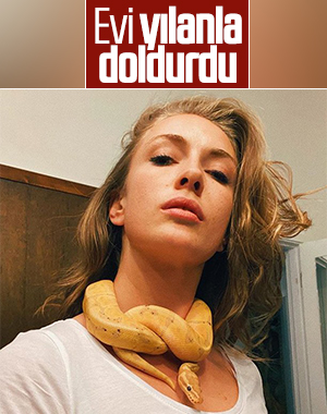 Yasemin Allen'ın boa yılanı
