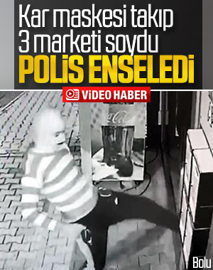 Kar maskesi takıp 3 marketi soydu