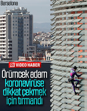 Fransız örümcek adam, bu kez Barselona'da tırmandı