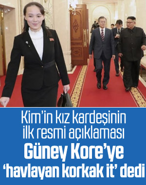 Kim Jong-un'un kız kardeşi, ilk kez resmi açıklama yaptı