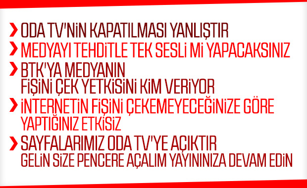 Oda TV'ye erişim engeli