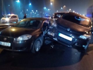 İstanbul'da polisin dur ihtarına uymadı, kaza yaptı