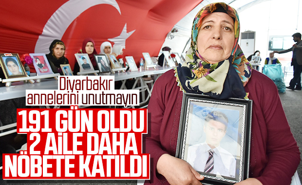 Diyarbakır'da oturma eylemine iki aile daha katıldı