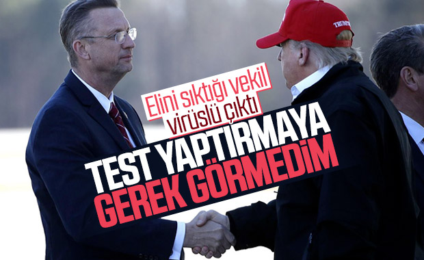 Trump: Koronavirüs testine gerek görmedim