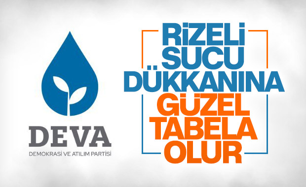 DEVA Partisi'nin alay konusu olan logosu