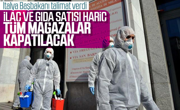 İtalya'da tüm ticari faaliyetler durduruldu