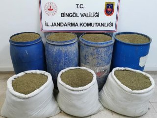 Bingöl'de 504 kilo esrar ele geçirildi