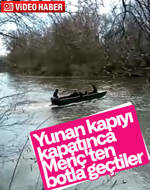 Sığınmacılar, Meriç'ten Yunanistan'a geçiyor