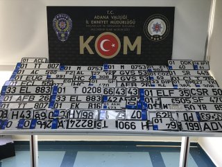 Adana'da 363 sahte plaka ele geçirildi