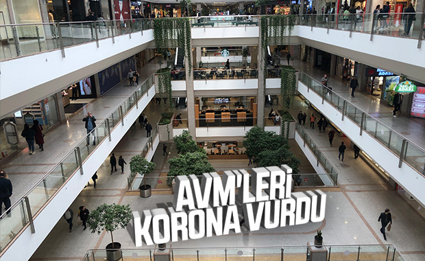 Koronavirüs nedeniyle AVM'ler boş kaldı