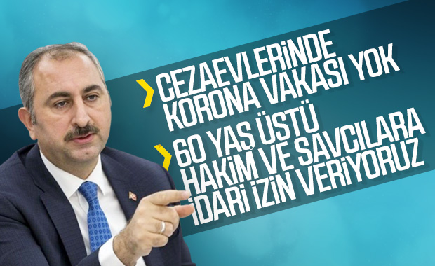 Adalet Bakanı Gül, yargıda korona önlemlerini açıkladı