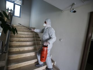 Karantina yurtlarında temizlik yapıldı