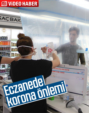 Antalya'daki eczaneden ilginç koronavirüs önlemi
