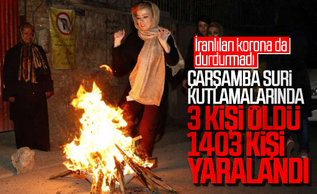 İran'da 'Çarşamba Suri' kutlamalarında 3 kişi öldü