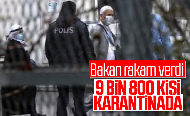 Soylu: Umre dahil 9 bin 800 kişi karantinada
