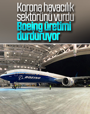Boeing, koronavirüs nedeniyle üretimi durdurabilir