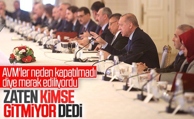 Erdoğan'ın AVM'lerin kapatılmasına dair görüşü