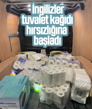 İngiltere'de hırsızlar tuvalet kağıdı çaldı