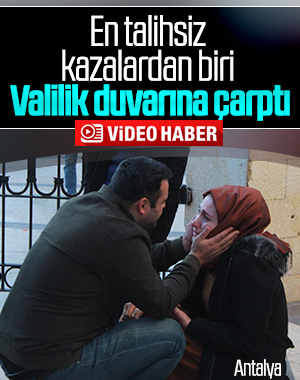 Valilik duvarına çarpan kadın gözyaşlarına boğuldu